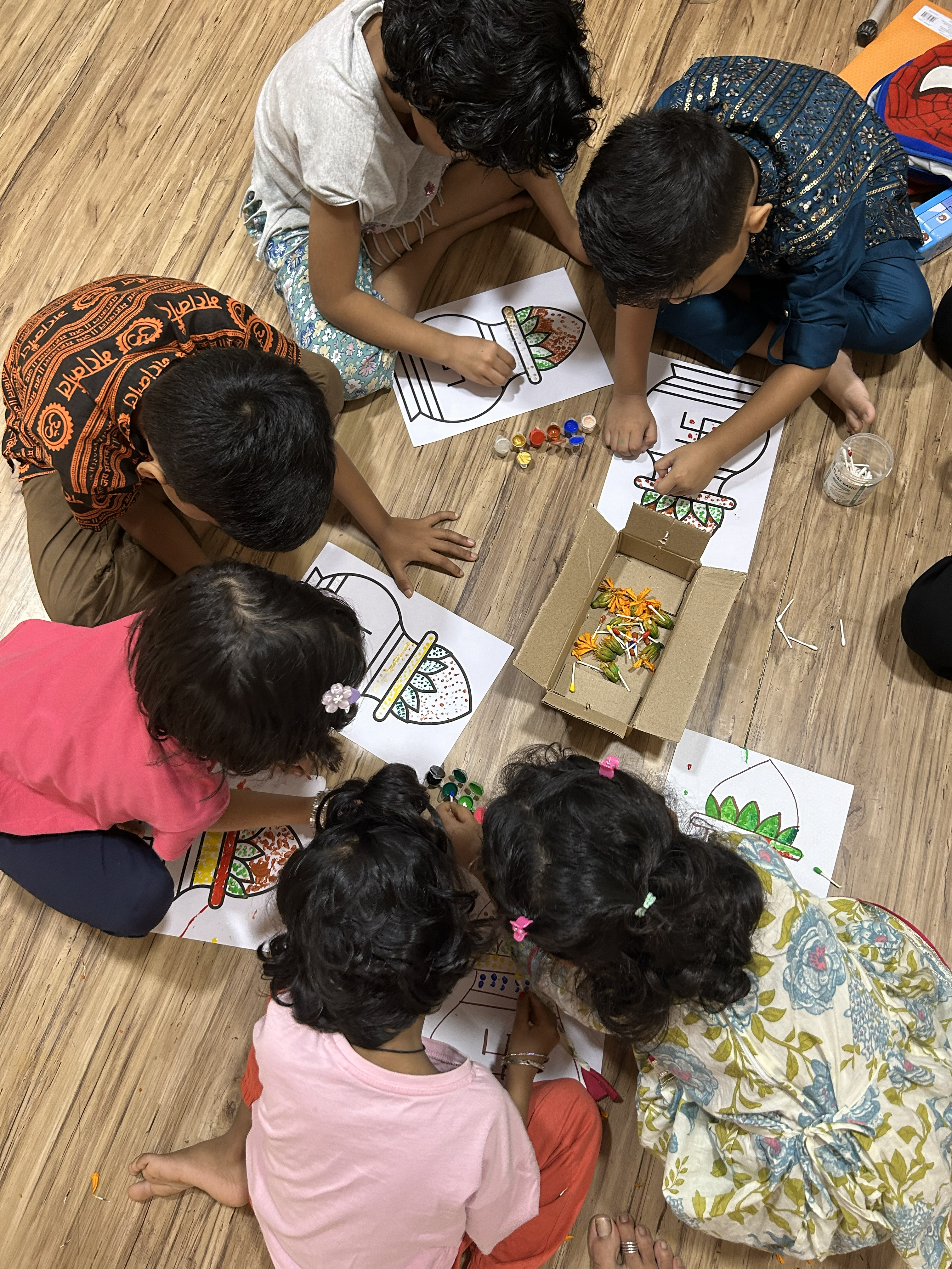 Children learning mathematics together